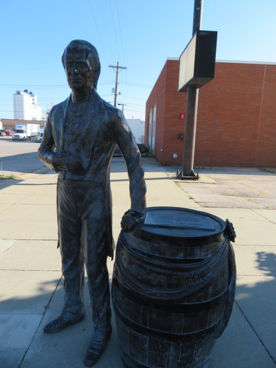 James K Polk statue!