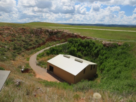 Vore sinkhole and building!