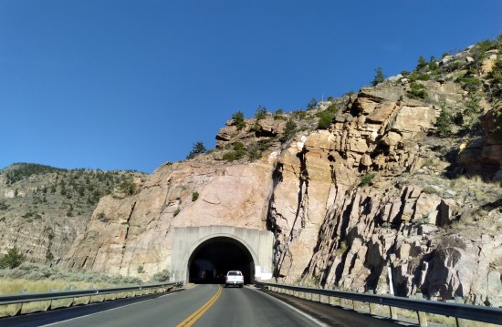 Wyoming mountain tunnel!