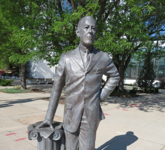 Woodrow Wilson statue!
