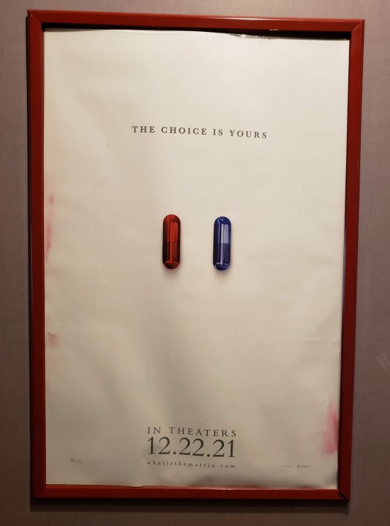 Matrix Resurrections Red Pill Blue Pill Poster!