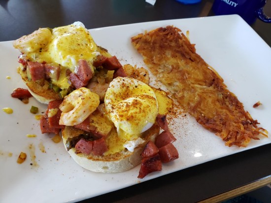 New Orleans Benedict at Bea's Cafe!