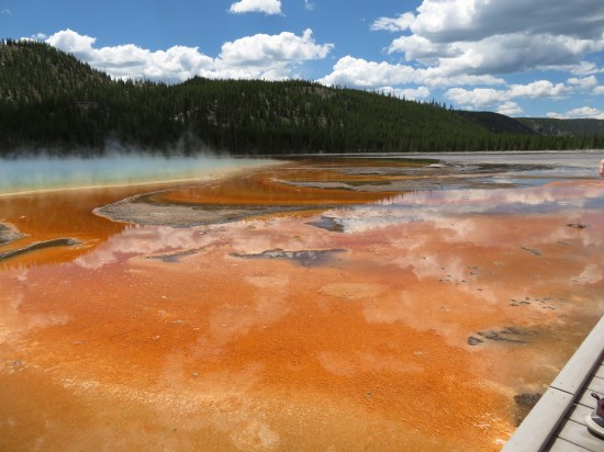 Grand Prismatic Spring so much orange!