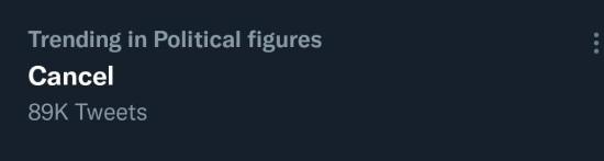 Cancel Trending on Twitter!