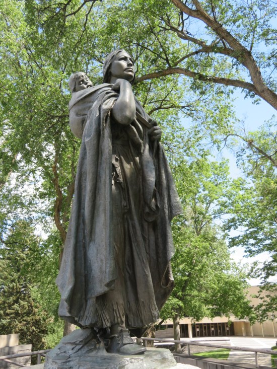 Sacagawea and Pompey statue!