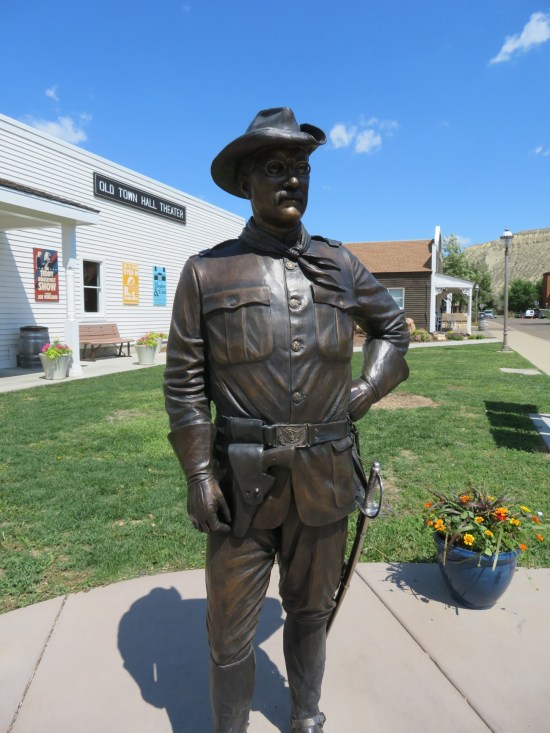 Teddy Roosevelt statue Medora!