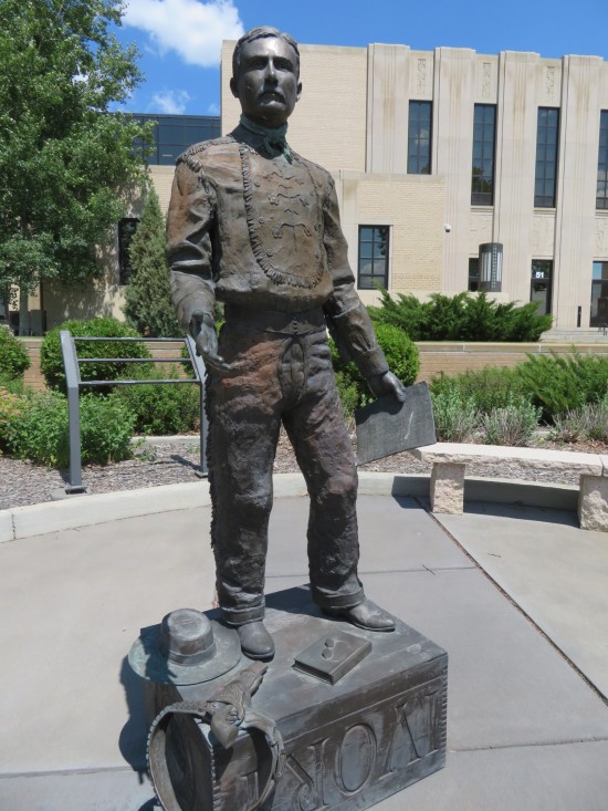 Young Theodore Roosevelt statue, Dickinson, North Dakota.