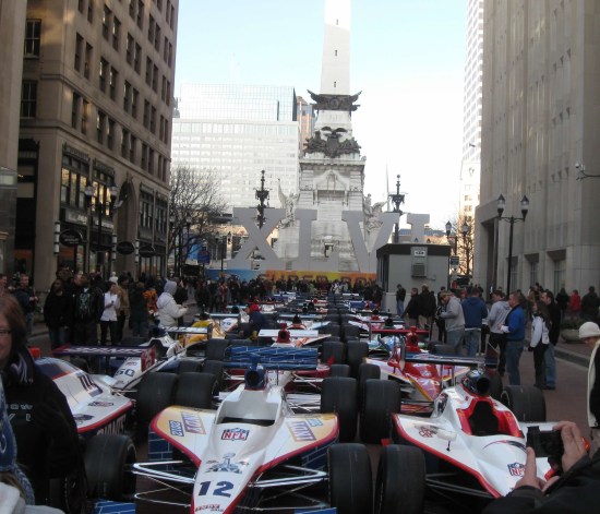 Indy 500 NFL Cars!