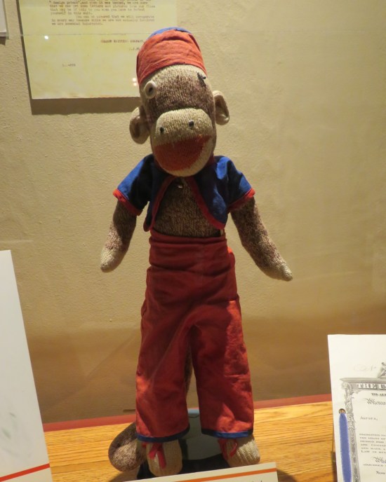 1951 homemade sock monkey!