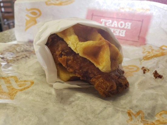 Chicken Waffle sandwich!