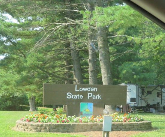 Lowden State Park sign!