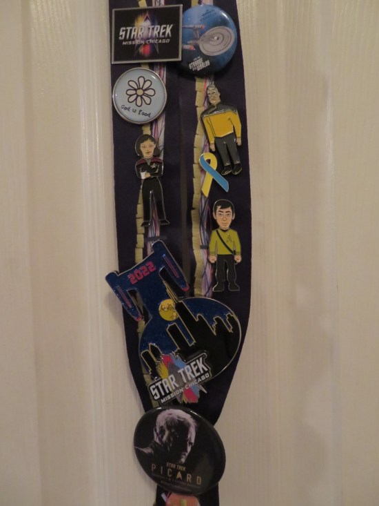 Anne's lanyard and pins!