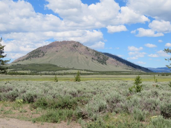 pale Yellowstone mountain!