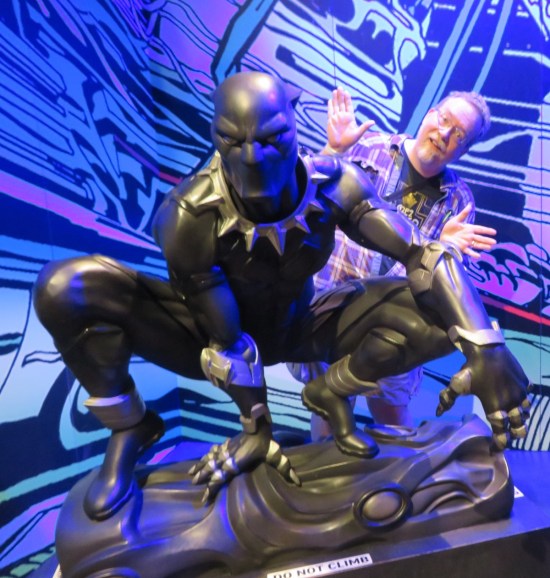 Black Panther and jazz hands!