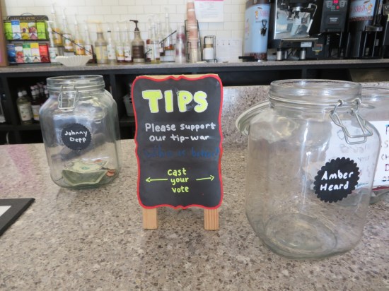 Johnny Depp Amber Heard tip jars!