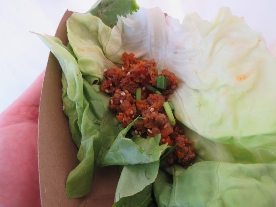 bison lettuce wrap!