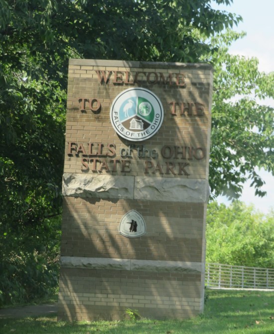 Falls of the Ohio welcome sign!