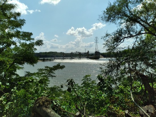 McAlpine Dam with greenery!