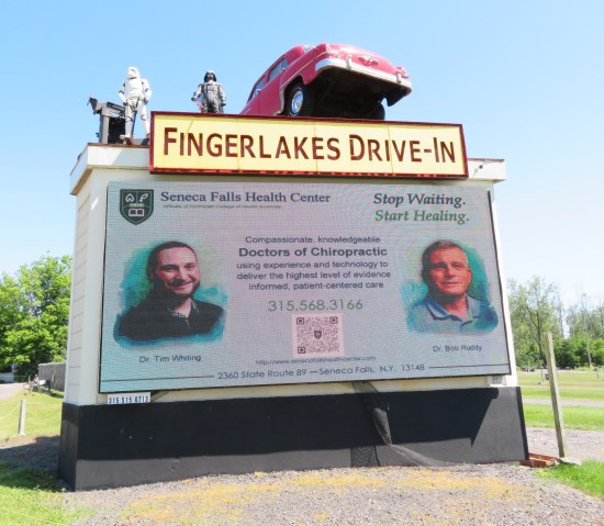 Finger Lakes Drive-In sign!