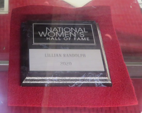 Lillian Randolph plaque!
