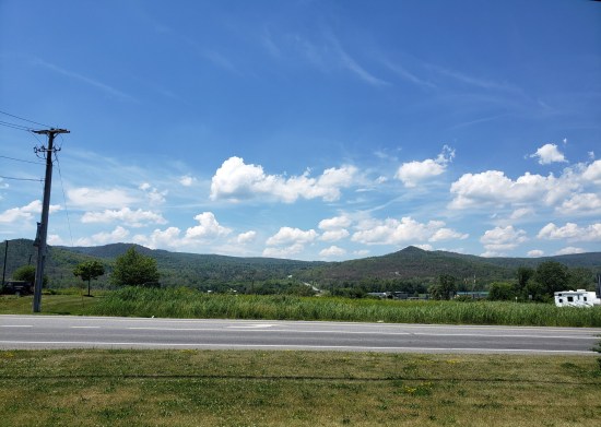 McDonald's Ticonderoga view!