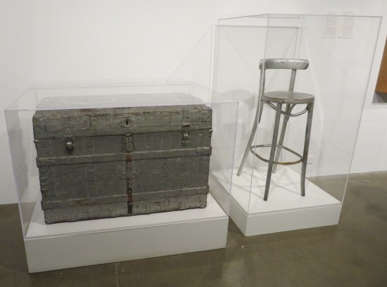 silver trunk and barstool!
