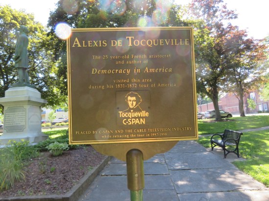 Tocqueville Was Here sign!
