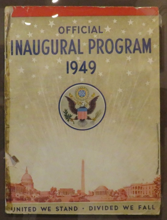 Truman 1949 inauguration program!