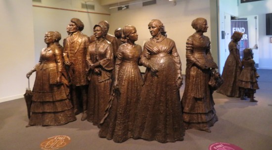 Womens Rights National Park Visitor Center statues!