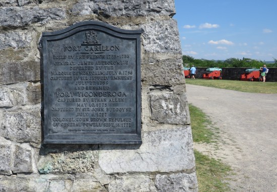 Fort Carillon plaque!