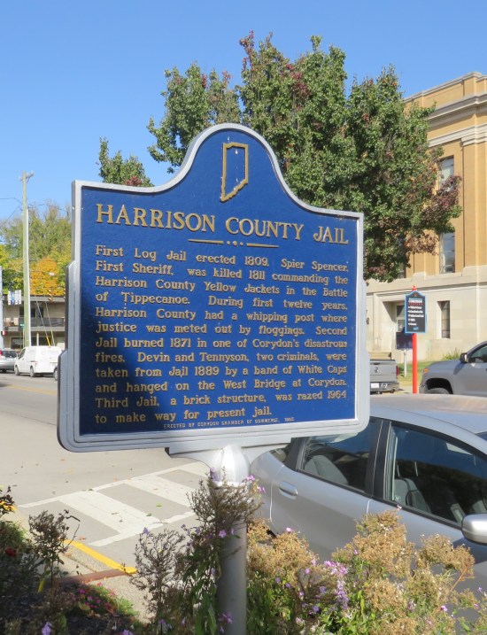 Harrison County Jail historical marker.