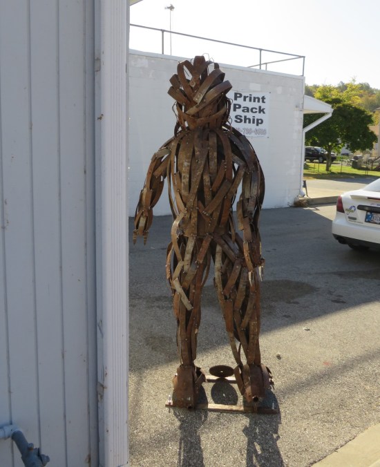 Scrap Metal Darryl, sculpture in Corydon, Indiana
