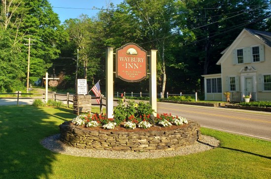 Waybury Inn sign!