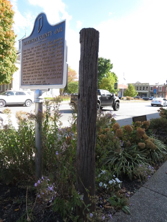 actual whipping post, Corydon, Indiana