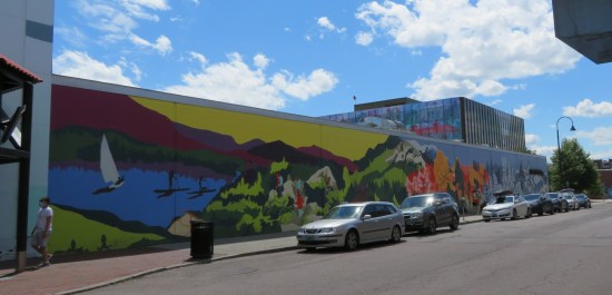 Lake Champlain mural.