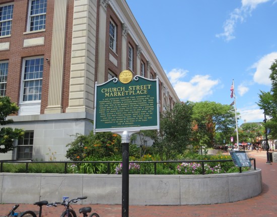 Church Street Marketplace marker in Burlington