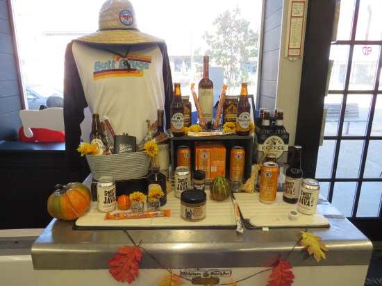 Butt Drugs products, merchandise and normal drinks.