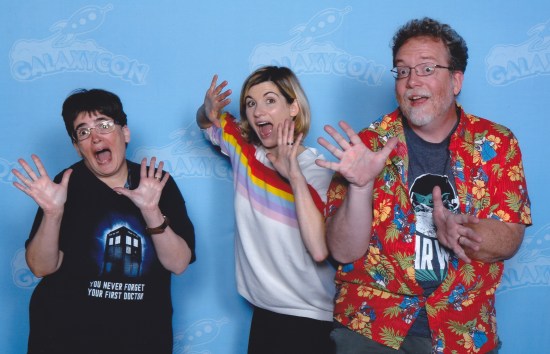 Jodie Whittaker doing Jazz Hands with us.