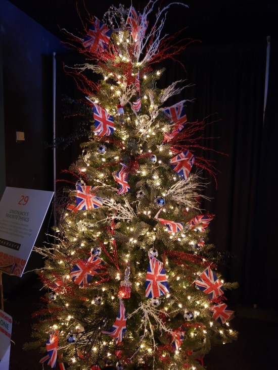 Union Jack Pub Christmas tree!