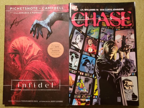 Chase and Infidel, two totally unrelated works.