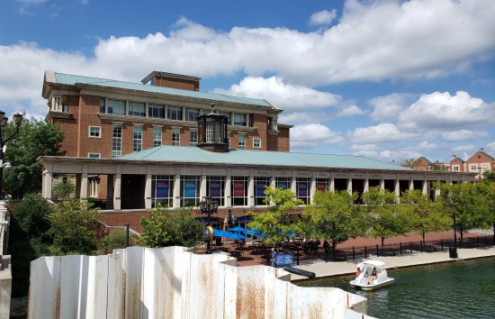 The Indiana Historical Society building next to the White River Canal on a pretty summer day.