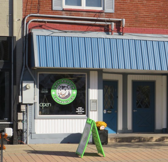 A dispensary on the same street, posted only for joke reasons.