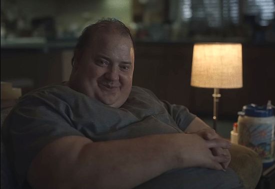 Brendan Fraser smiling at us as Charlie from "The Whale".