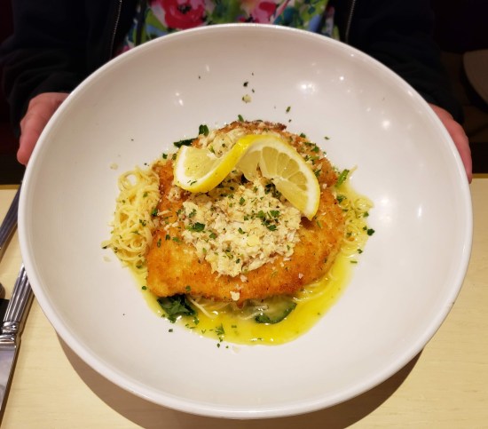 Fancy food plate per caption, but a much smaller portion than my duck.