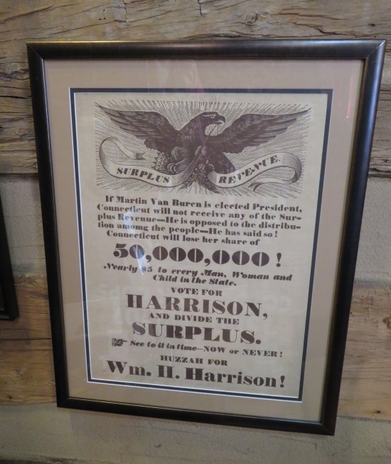 A flyer from one of Harrison's Presidential campaigns, slamming his opponent Martin Van Buren.
