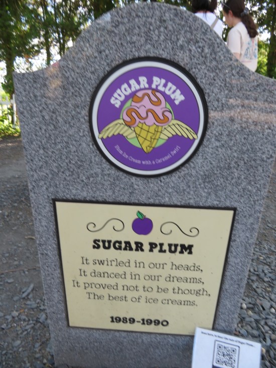 "Sugar Plum" ice cream tombstone