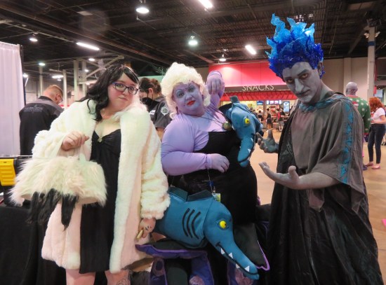 Three Disney villain costumes in a row.