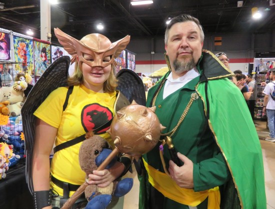 Hawkgirl and Ras Al-Ghul!