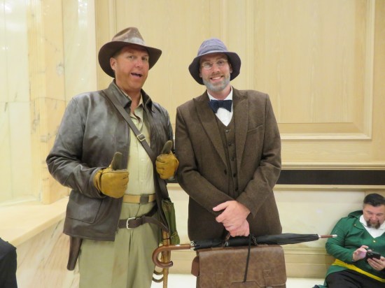 Indiana Jones and his dad from "The Last Crusade".