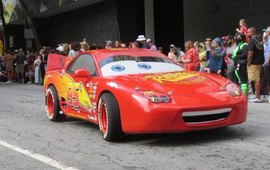 A life-size Lightning McQueen car!